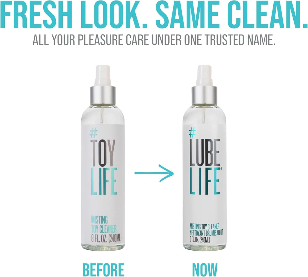 LUBELIFE All-Purpose Misting Toy Cleaner, Sprays Perfect, 8 Fl Oz