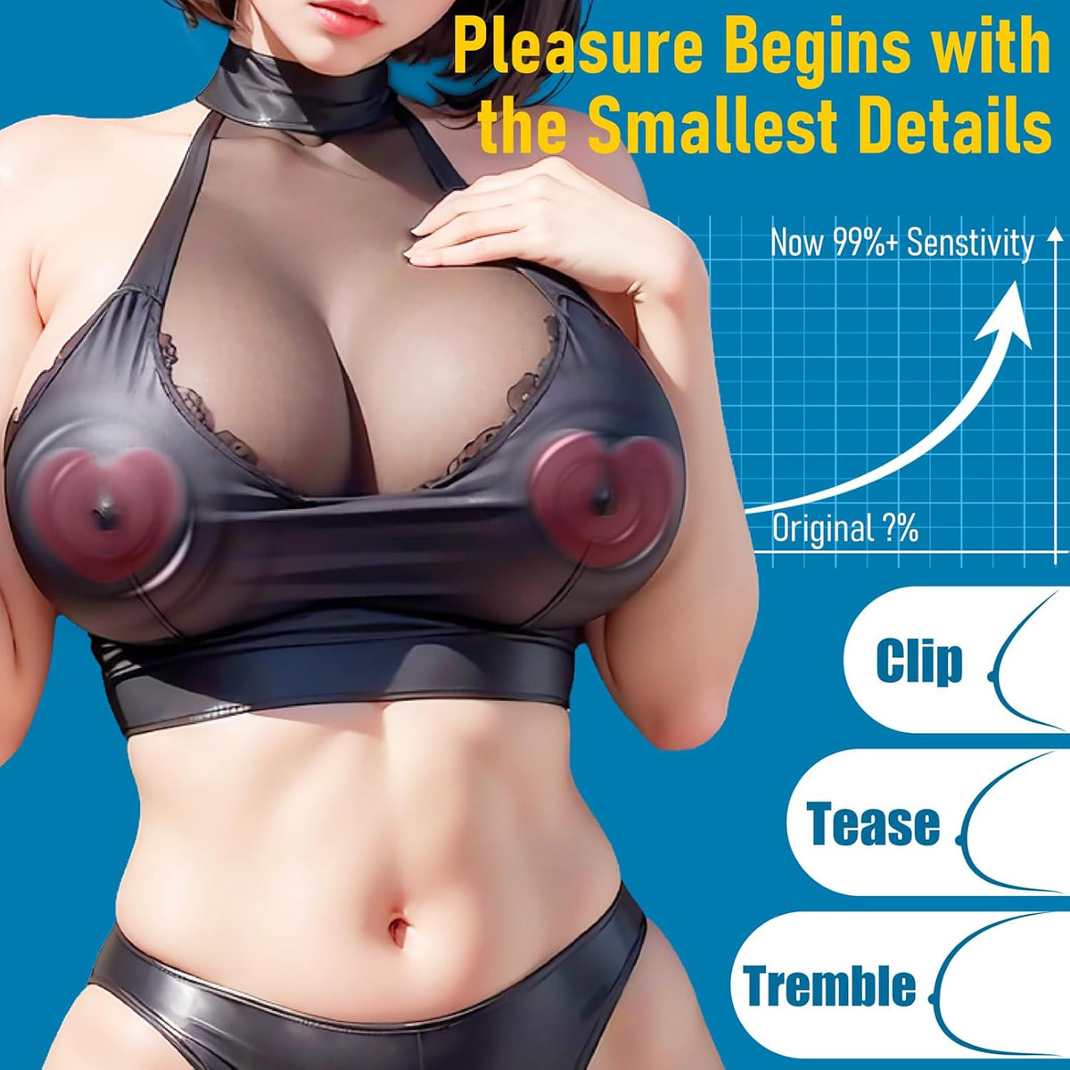 Nipple Toys Sex Toys, Nipple Clamps Vibrator Rose Toy