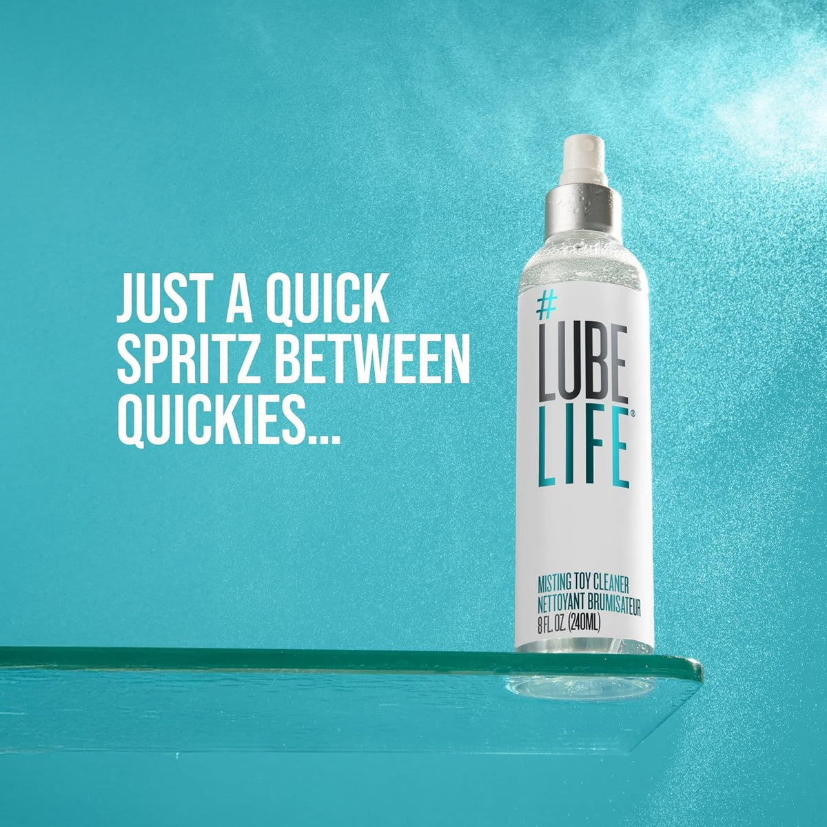 LUBELIFE All-Purpose Misting Toy Cleaner, Sprays Perfect, 8 Fl Oz