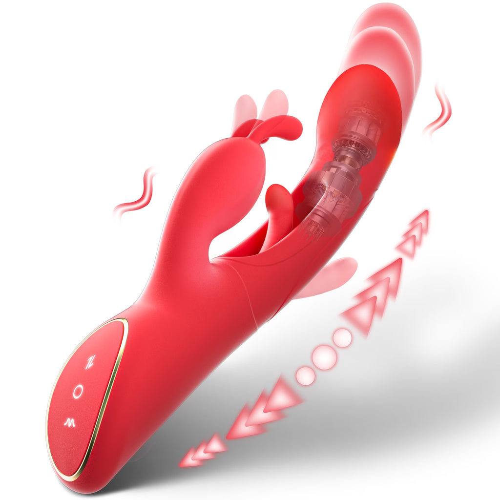 Female Sex Toys Thrusting Rabbit Vibrator for Women with 7 Powerful Vibrations & 4 Flapping Modes, Waterproof Adult Toy